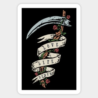 Scythe love life death Sticker